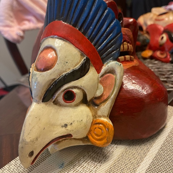 Wood bird mask - Picture 5 of 7